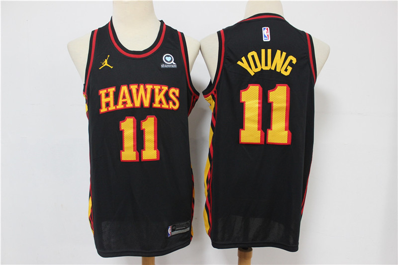 Men Atlanta Hawks 11 Young black New Nike NBA Jerseys 2